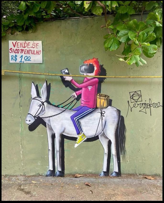 Street art mural by Sérgio Free
